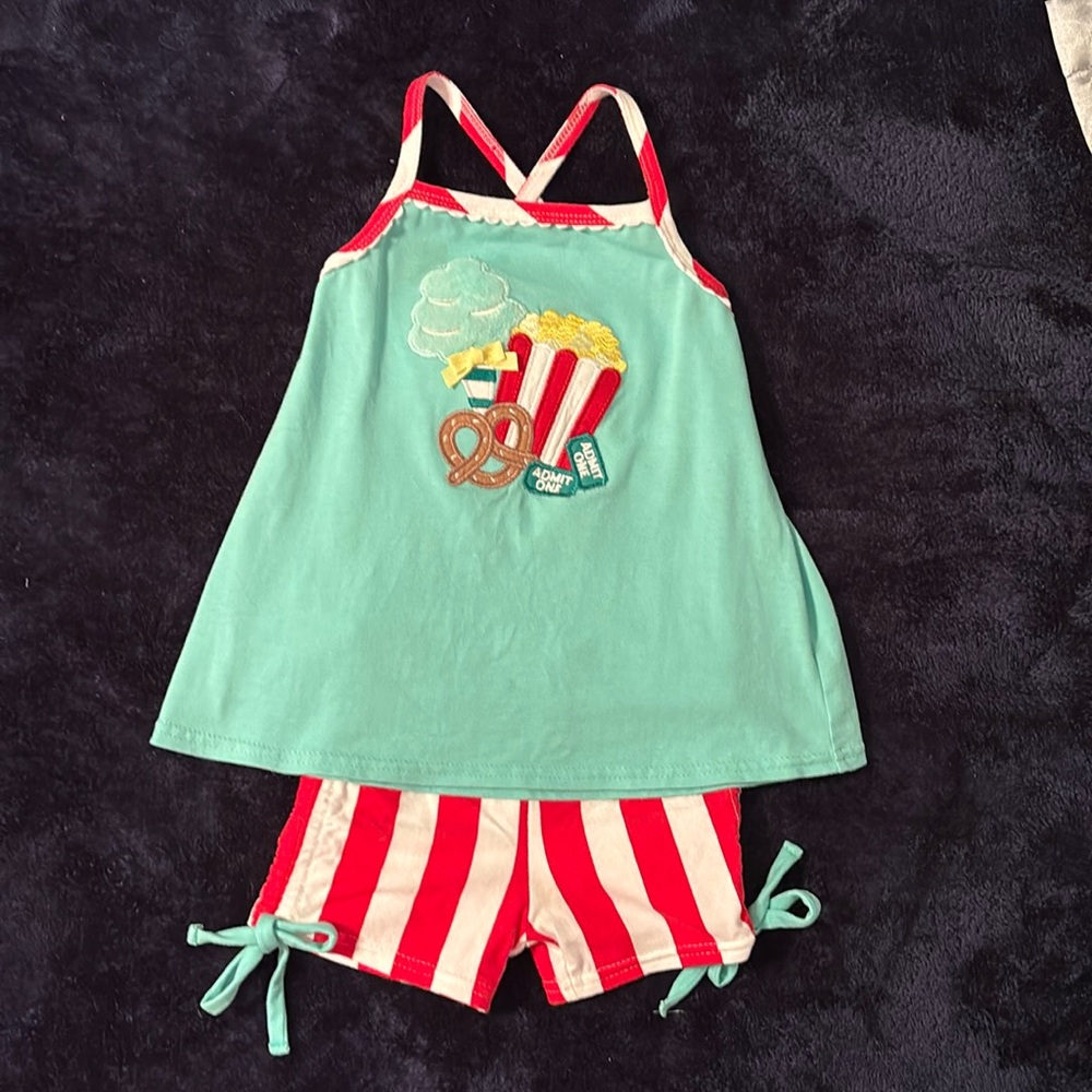 RicRac & Ruffles 3T short set
